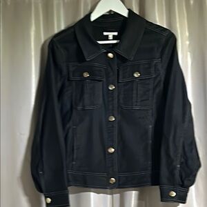 NEW WITH TAGS!  💎 Maurices Black Jean Jacket Classic Denim Style
